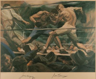 Lot #524 Jack Dempsey and Gene Tunney Signed