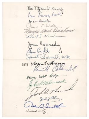 Lot #275 John F. Kennedy Legacy Multi-Signed (17)