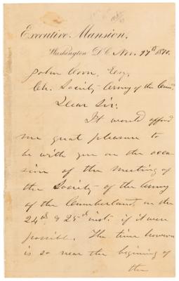Lot #40 U. S. Grant Autograph Letter Signed as