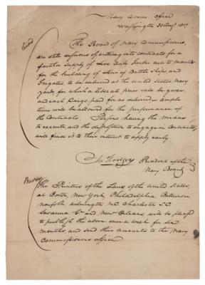 Lot #356 John Rodgers Autograph Document Signed,