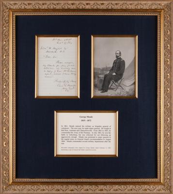 Lot #352 George G. Meade Civil War-Dated Autograph