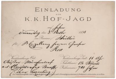 Lot #263 [Franz Joseph I of Austria]: Imperial