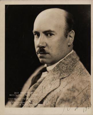 Lot #367 Igor Sikorsky Signed Photograph