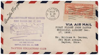 Lot #370 Orville Wright Signed 'First Flight' 33rd