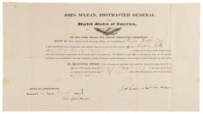 Lot #288 John McLean Document Signed