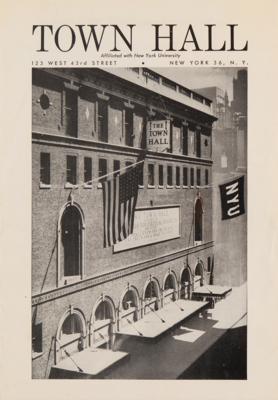 Lot #615 Bob Dylan 1963 NYC Town Hall Concert