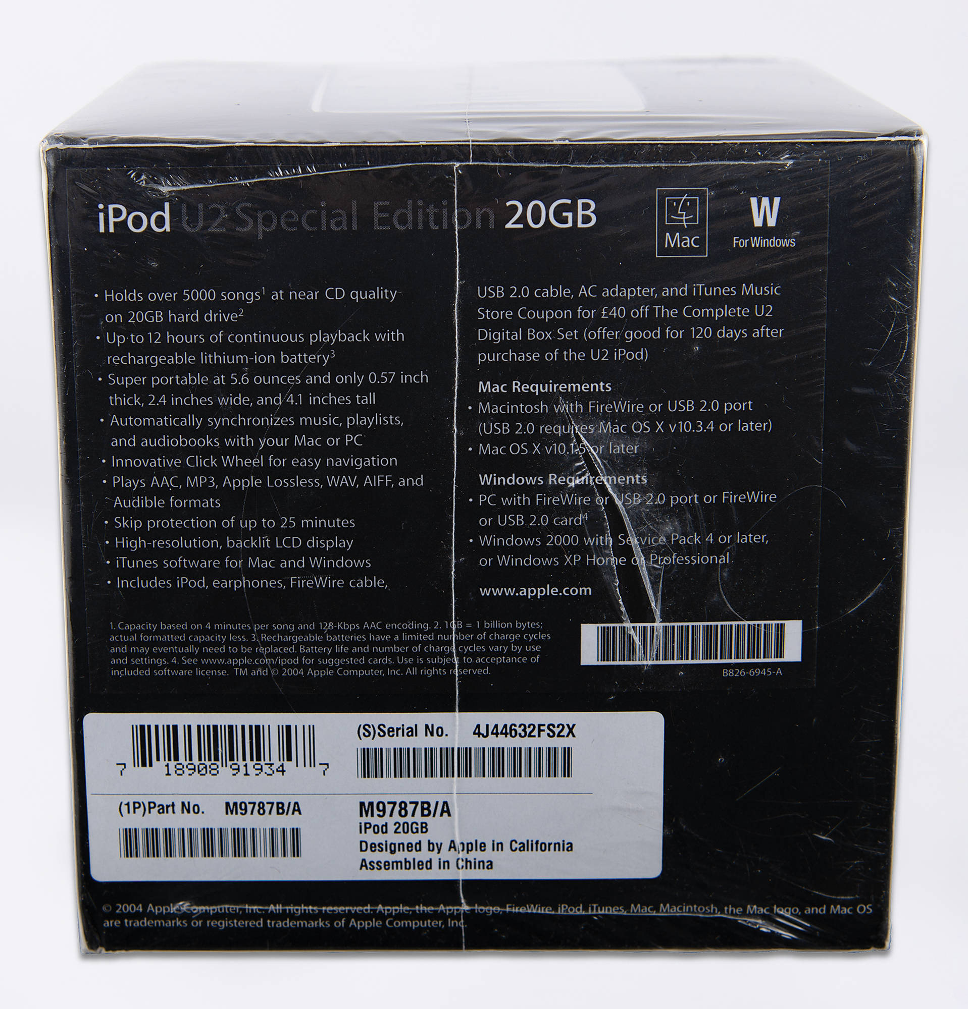 Apple iPod U2 Special Edition (2004, Sealed - 20GB) | RR Auction