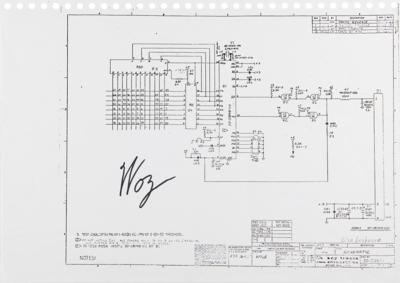 Lot #6057 Steve Wozniak Signed Apple Lisa Keyboard