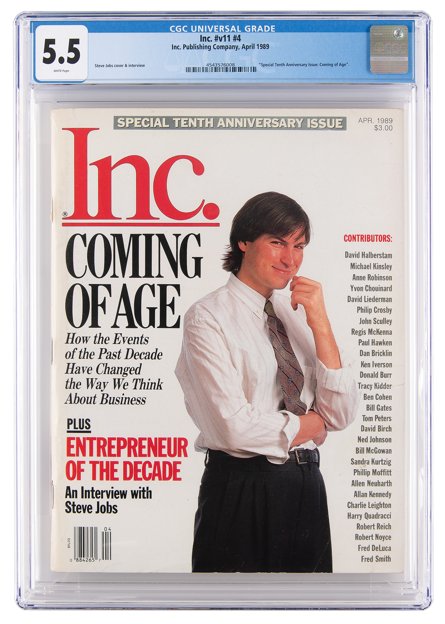 Steve Stack Magazine Steve Jobs: Inc. Magazine from April 1989 -