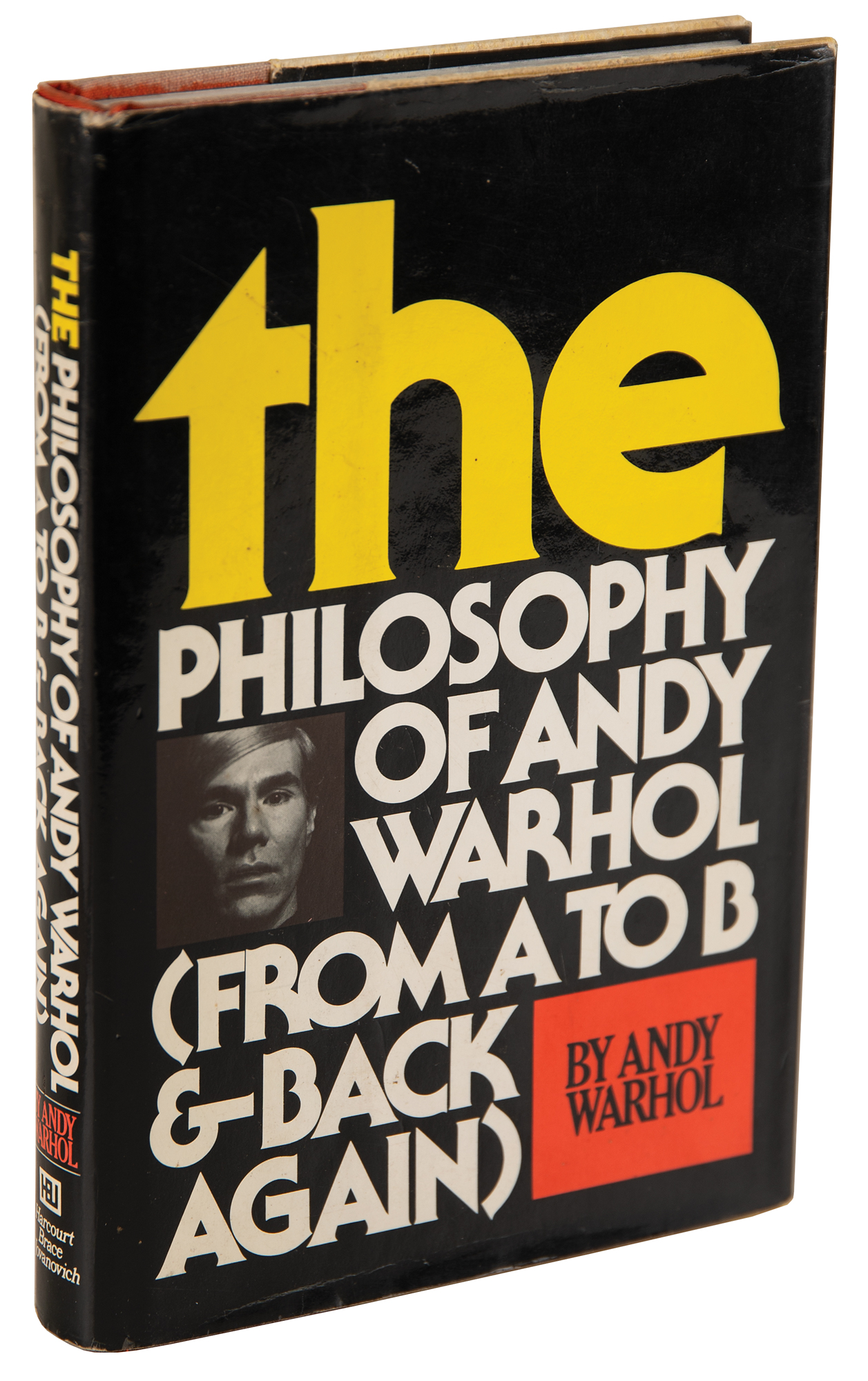 Andy Warhol Signed Book with Soup Can Sketch - The Philosophy of Andy