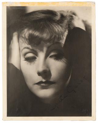 Lot #796. Greta Garbo Signed Photograph by Clarence Sinclair Bull