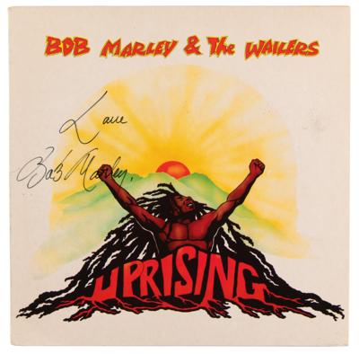 Lot #649 Bob Marley Signed Album - Uprising