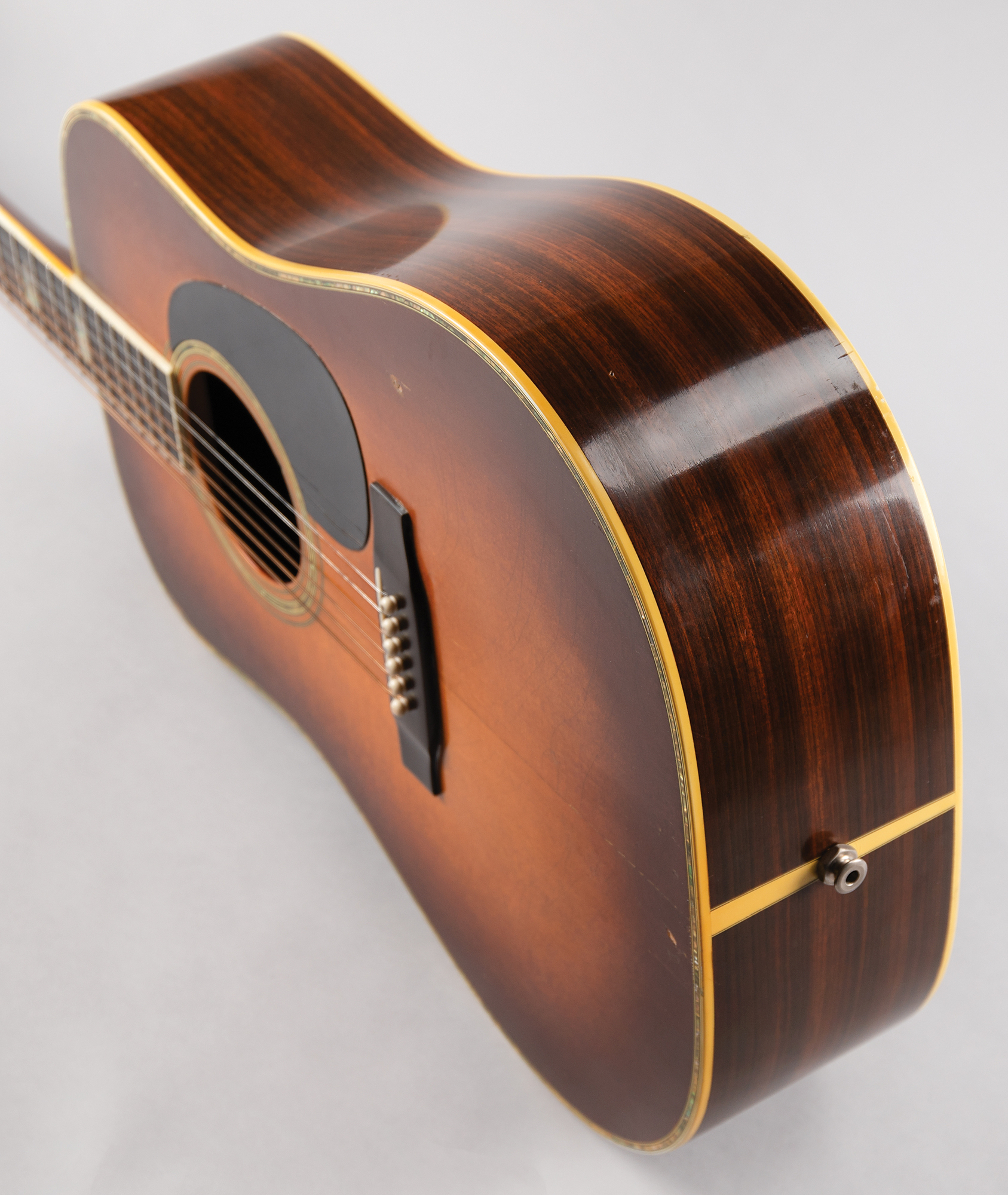 Soild Rosewood Guitar Pickguard With Abalone Shell Line Inlay