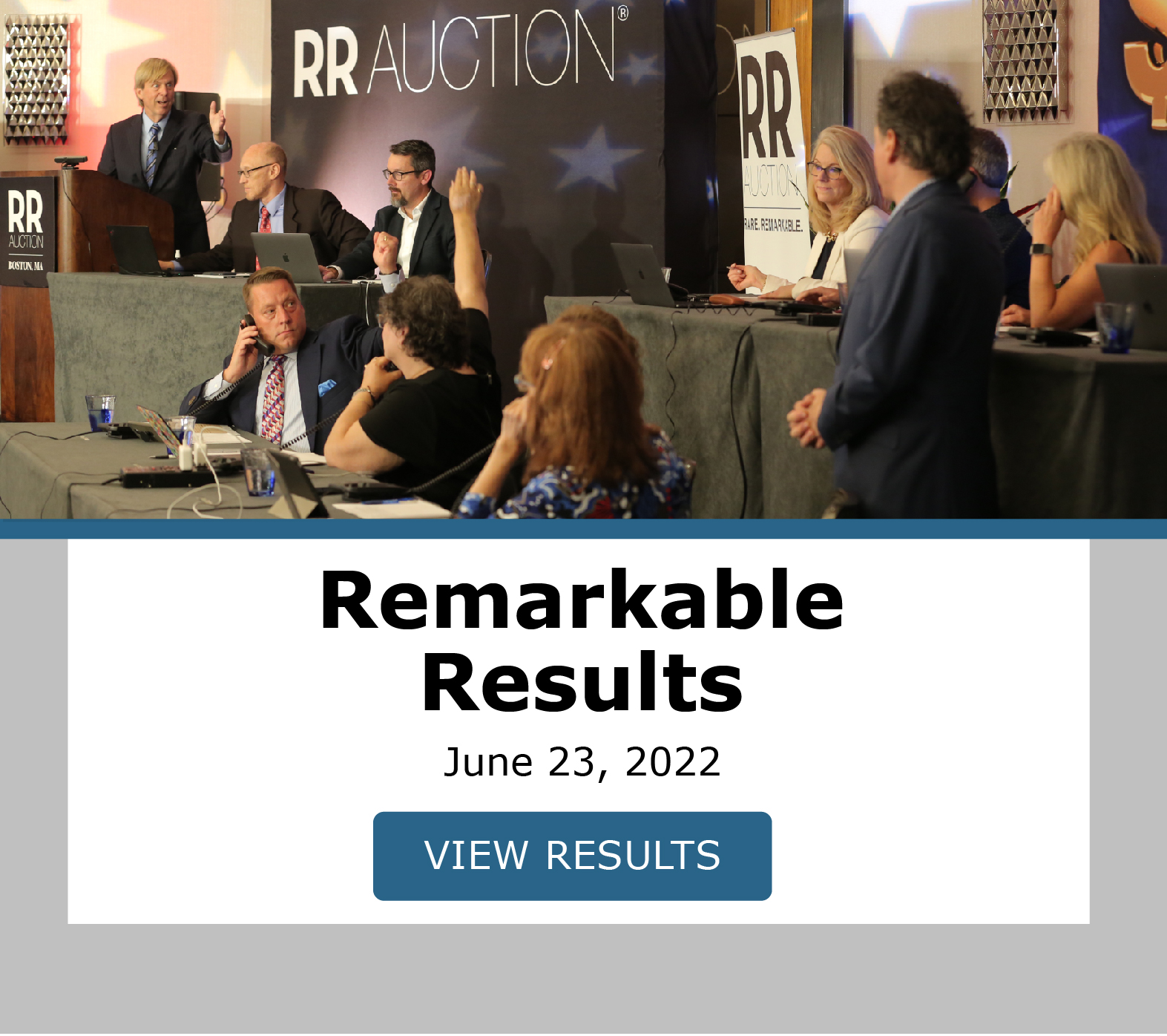 Remarkable Rarities live auction is now closed! View Results!