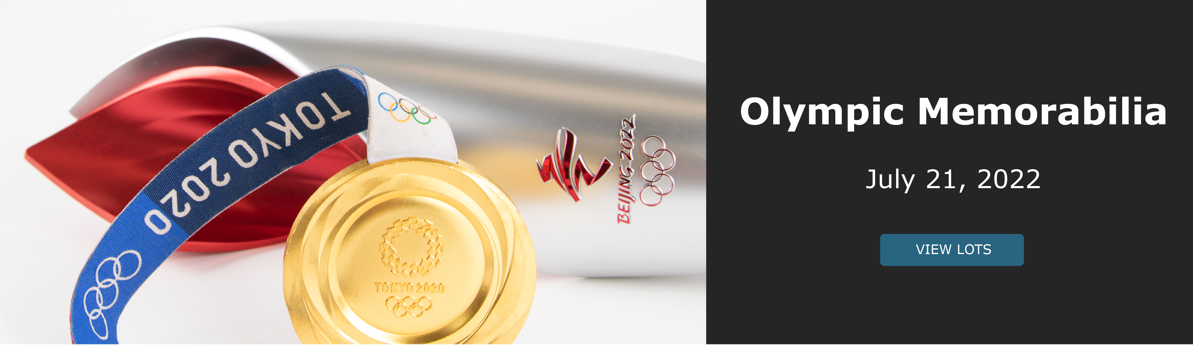 Olympic Memorabilia auction closes July 21. View Lots!