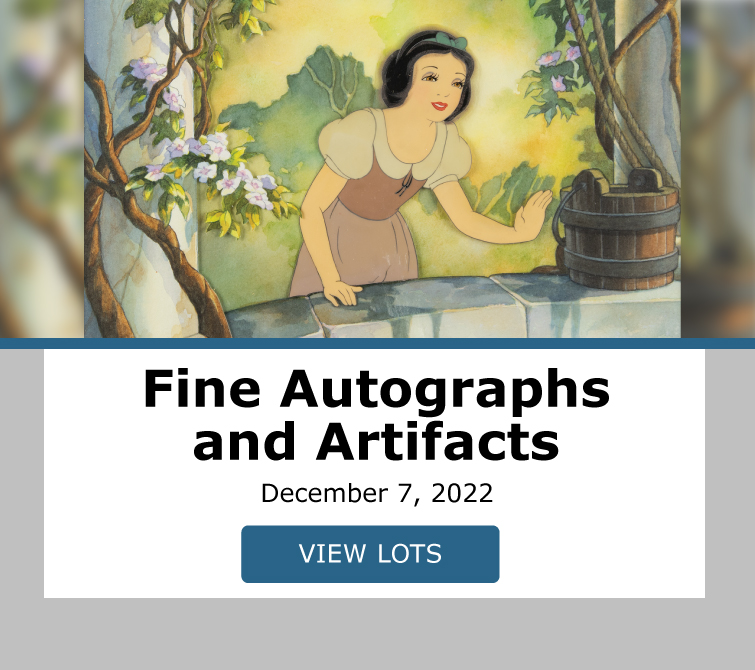649 December Auction Featuring Animation and Sports Cards Closes December 7, 2022. Bid Now!