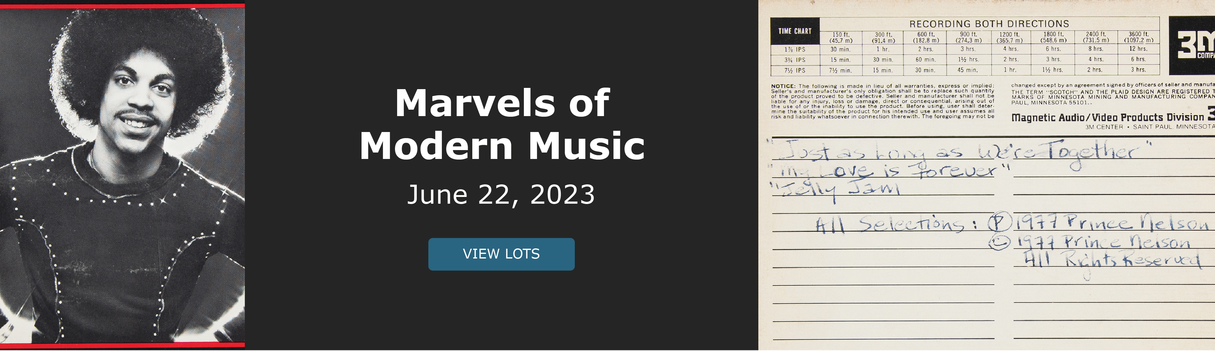 Marvels of Modern Music! Bidding ends June 22, 2023. View Lots!