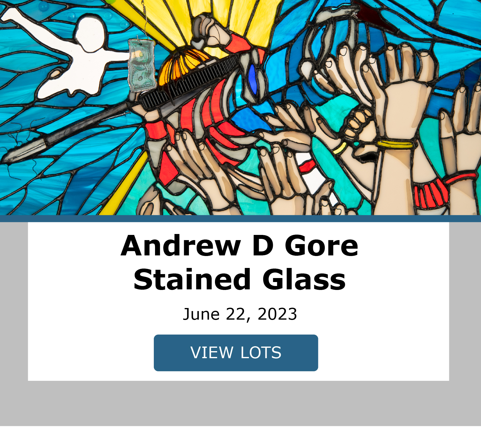 From Andrew D Gore - GrindHouse Glass Works. Bidding closes June 22, 2023. View Lots!