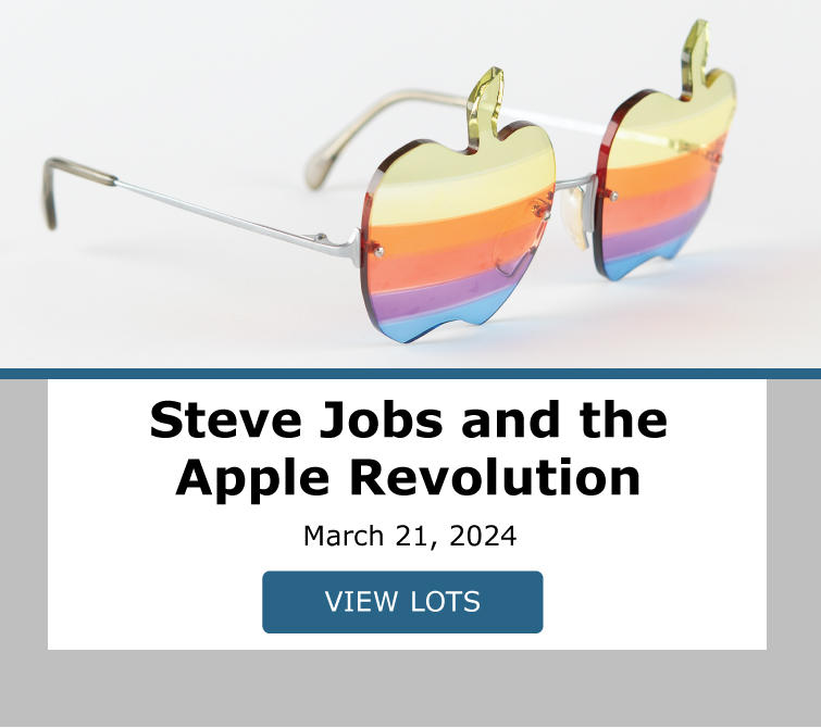 Steve Jobs and the Apple Revolution Featuring: Vintage Computing and Video Games. Bidding closed March 21. View Lots!