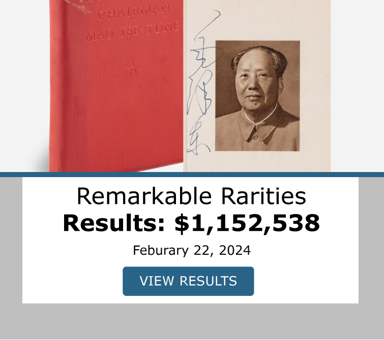 Remarkable Rarities. Auction closed February 22. View results!