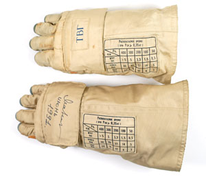 Lot #455 Orlan EVA Space Suit Gloves