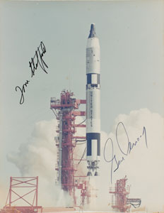 Lot #4061  Gemini 9 Signed Photograph Display - Image 2