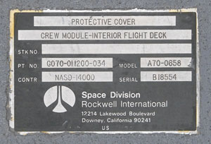 Lot #8480  Shuttle Pair of Crew Module Protective Covers - Image 2