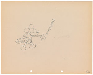 Lot #586 Mickey Mouse production drawing from Building a Building
