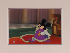 Lot #752 Mickey Mouse production cel from The Prince and the Pauper - Image 1
