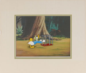 Lot #677 Donald Duck production cel from Frank