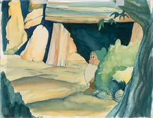 Lot #623 Bashful production cel from Snow White and the Seven Dwarfs - Image 1