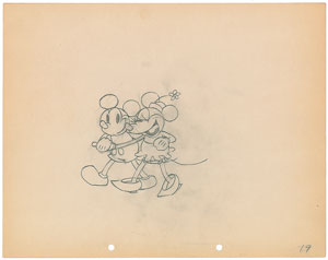Lot #590 Mickey and Minnie Mouse production drawing from The Pet Store