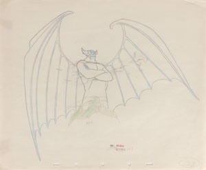 Lot #650 Chernabog production drawing from