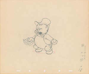 Lot #638 Practical Pig production drawing from The Practical Pig - Image 1