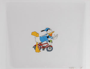 Lot #725 Donald Duck production cel from World of Color TV show - Image 1