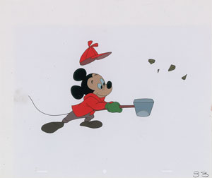 Lot #690 Mickey Mouse production cel from Pluto’s Christmas Tree - Image 1