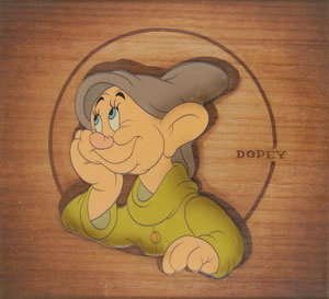 Lot #625 Dopey production cel from Snow White and the Seven Dwarfs - Image 1