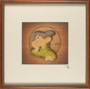 Lot #625 Dopey production cel from Snow White and the Seven Dwarfs - Image 2