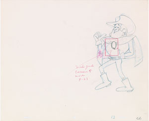 Lot #804 Quisp and Quake production cels and drawings from TV commercial - Image 2