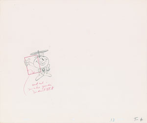 Lot #804 Quisp and Quake production cels and drawings from TV commercial - Image 3