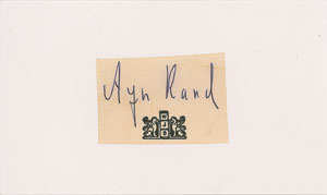 Lot #881 Ayn Rand - Image 1