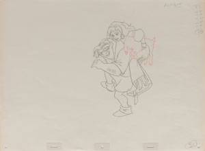 Lot #759 Quasimodo and Esmeralda production drawing from The Hunchback of Notre Dame - Image 1