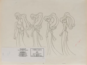 Lot #760 Meg production drawing from  Hercules - Image 1
