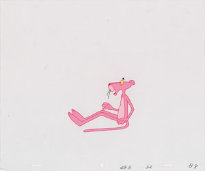 Lot #806 Pink Panther production cels and drawings from  Pink Panther - Image 1