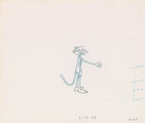 Lot #806 Pink Panther production cels and drawings from  Pink Panther - Image 6