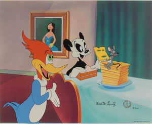 Lot #787 Woody Woodpecker and Andy Panda limited edition cel - Image 1