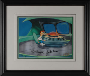 Lot #801 George Jetson production cel from Jetsons: The Movie