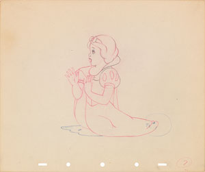 Lot #610 Snow White production drawing from Snow White and the Seven Dwarfs - Image 1