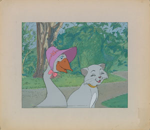 Lot #740 Amelia Gabble and Duchess production cel from The Aristocats - Image 1