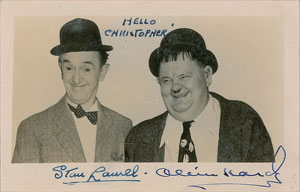 Lot #1059 Laurel and Hardy